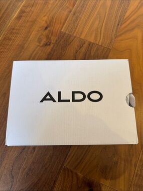 Aldo White Box with Black Logo